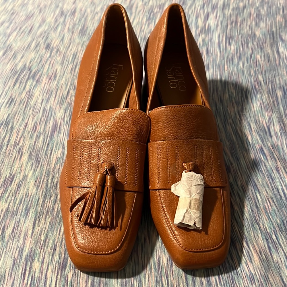 Block heel loafers. New without tags.